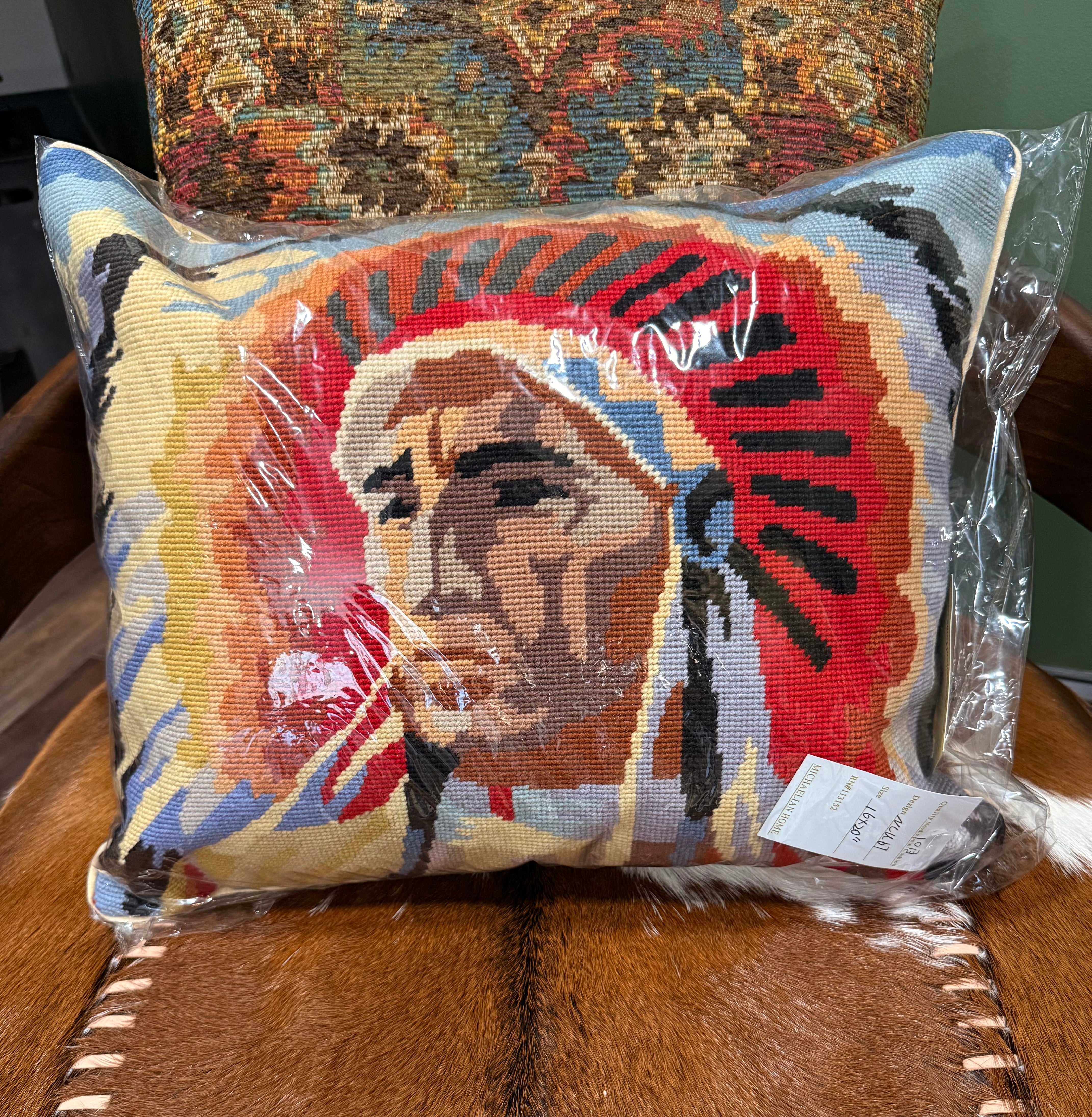Chief Needlepoint Pillow