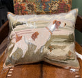 Pointer Hunting Dog Needlepoint Pillow