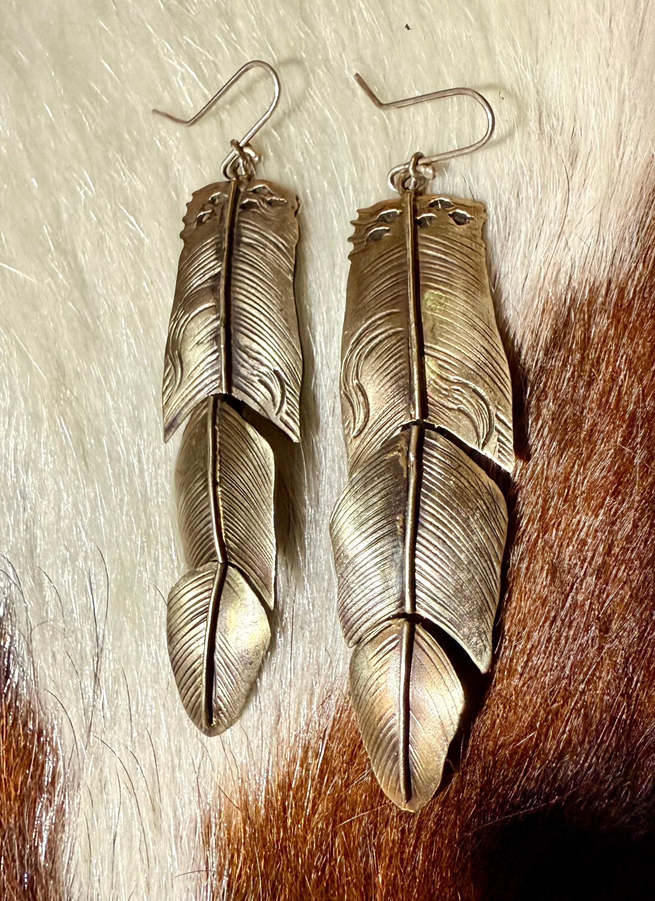 Navajo Feather Earrings