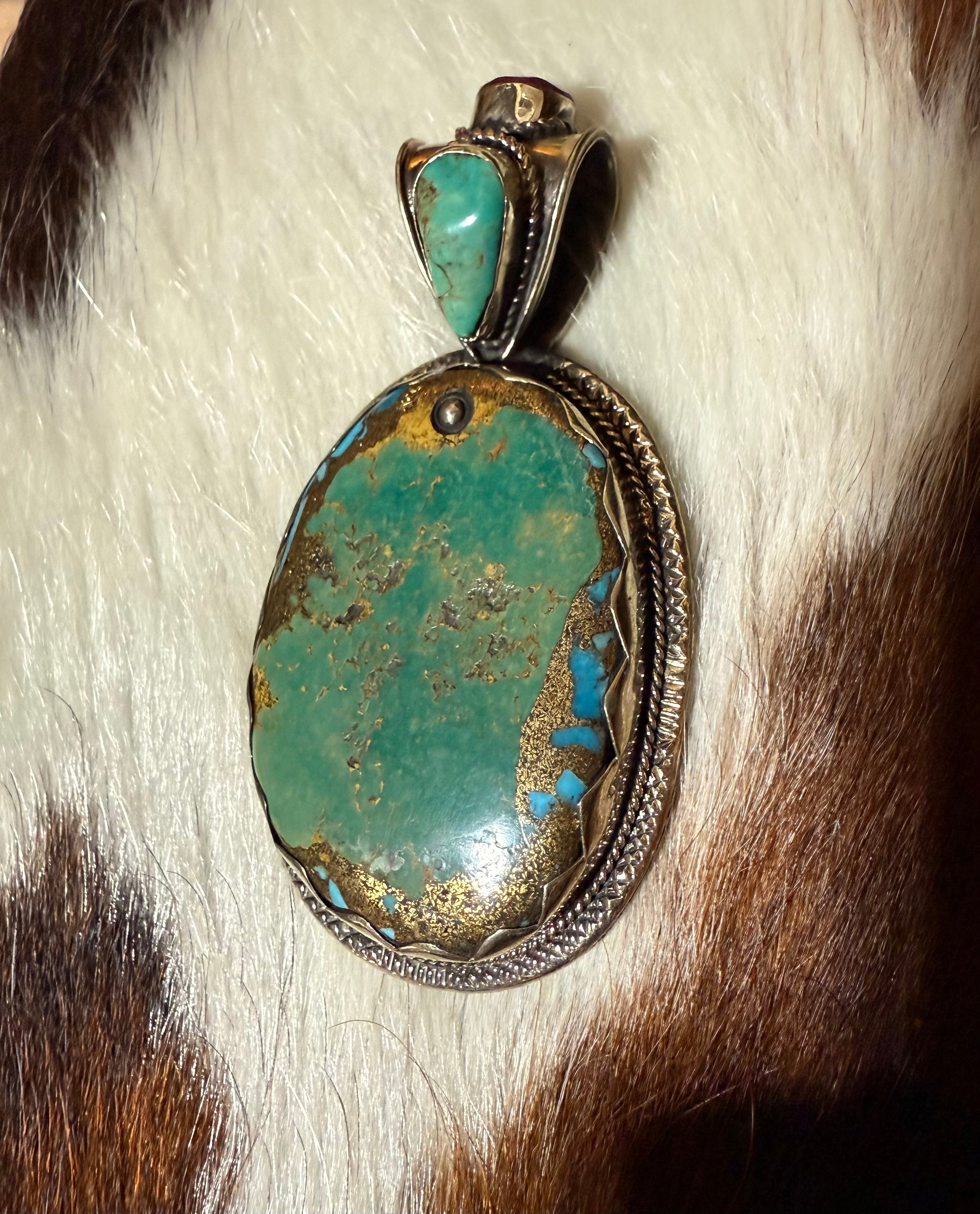 Large Turquoise Stone Pendant