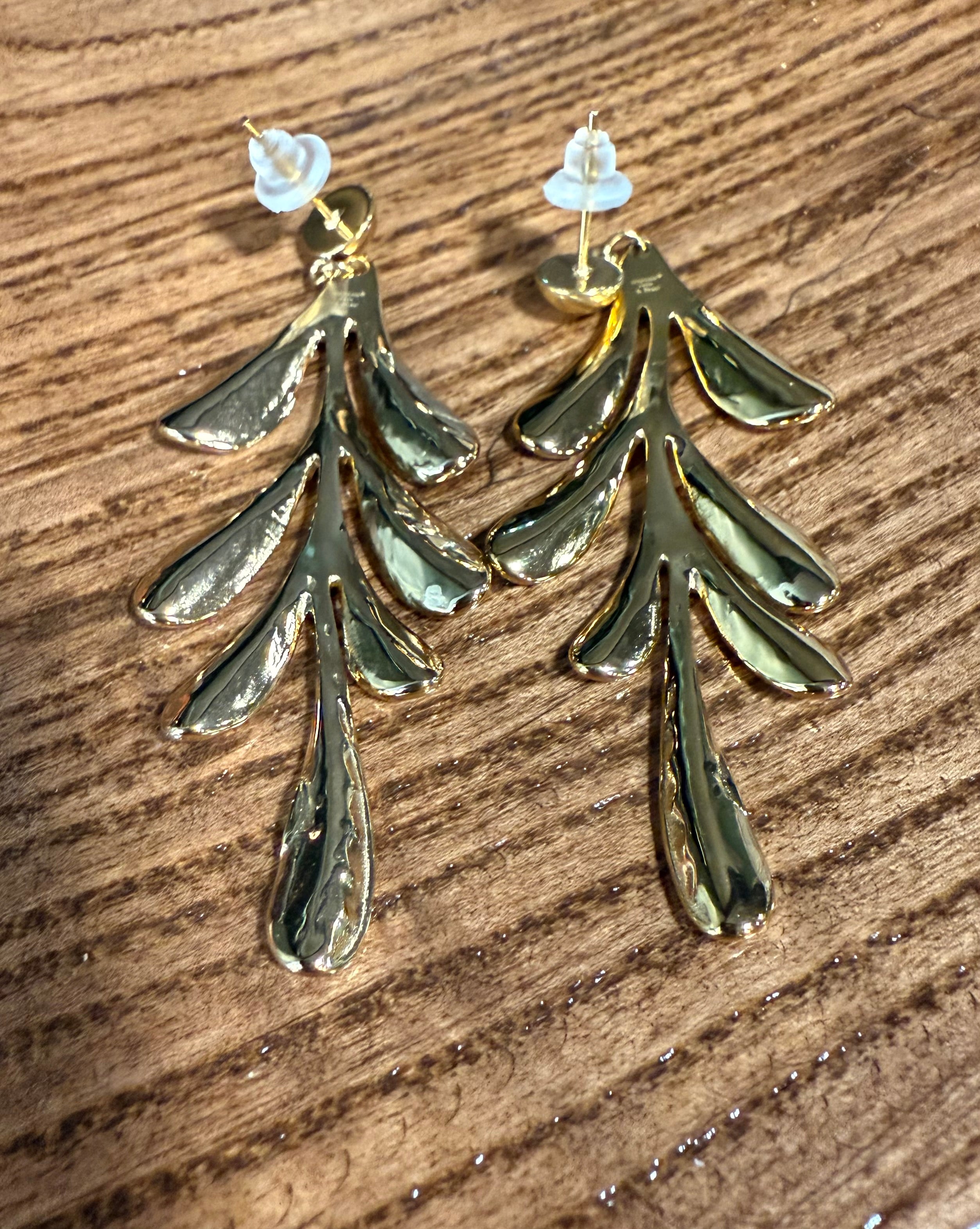 Gold Leaf Earrings