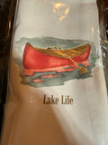 Red Canoe Dish Towel