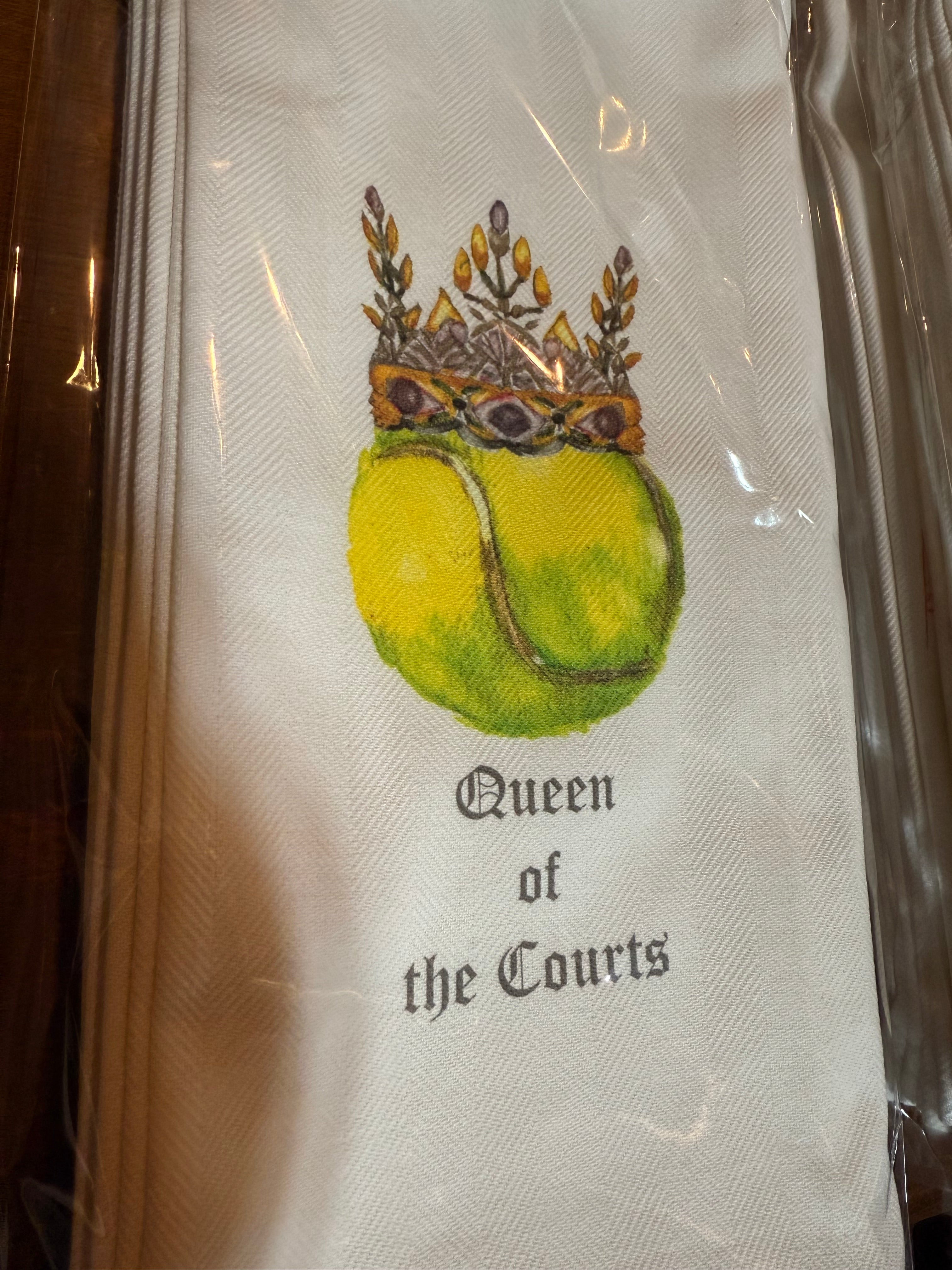 Queen of the Courts Tea Towel