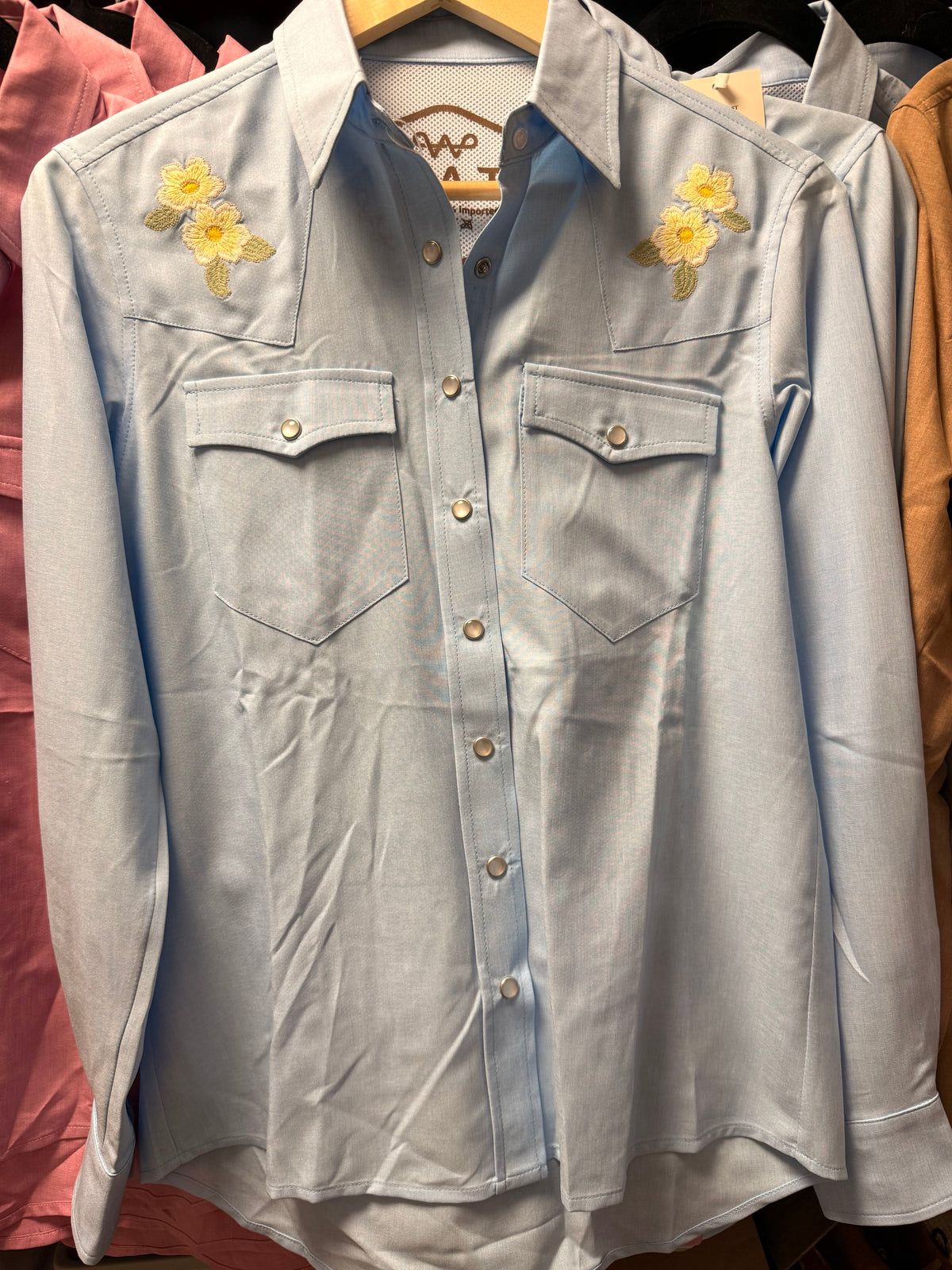 Wyatt Light Blue Charley Top