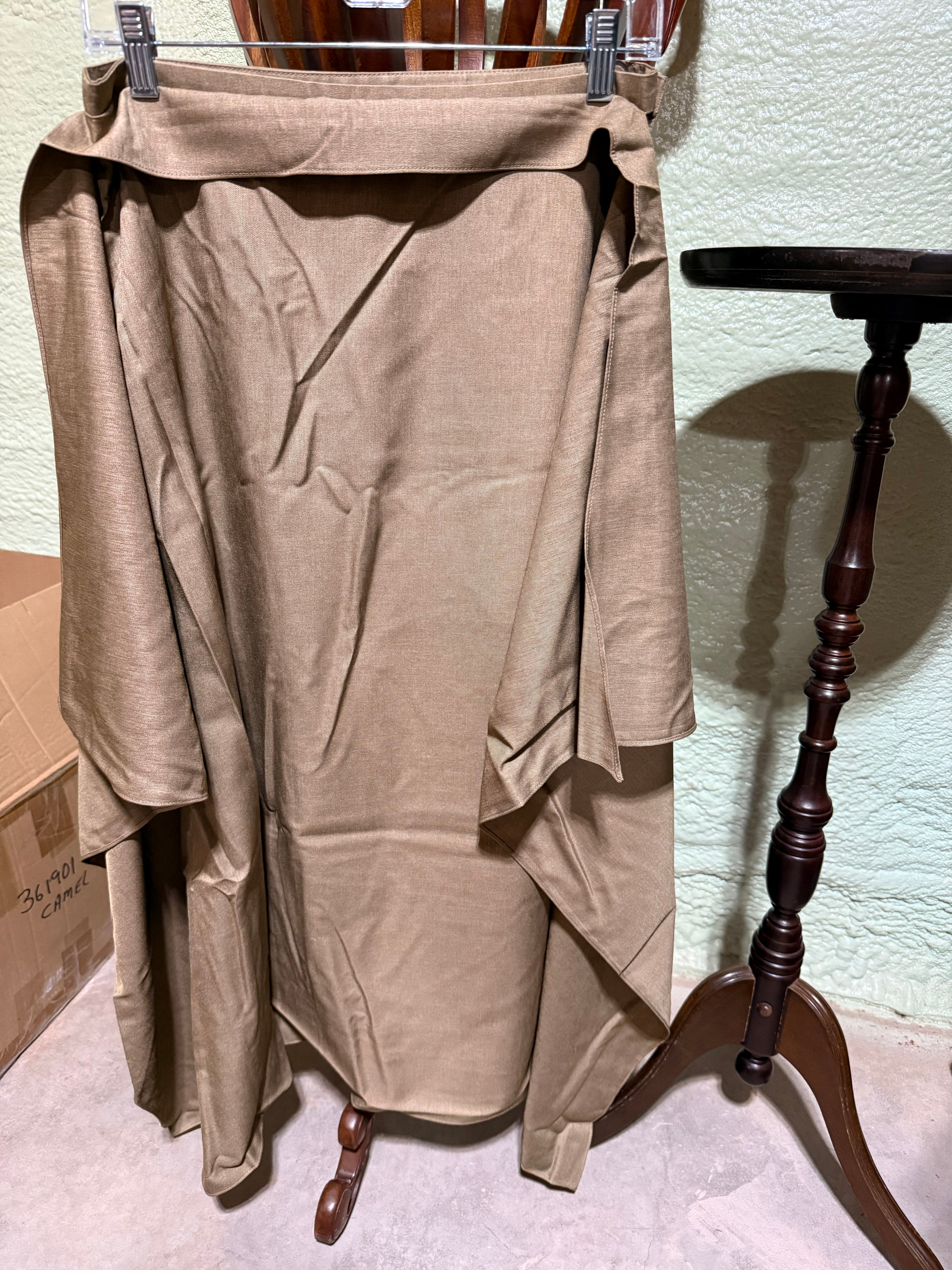 Khaki Wrapped Maxi Skirt