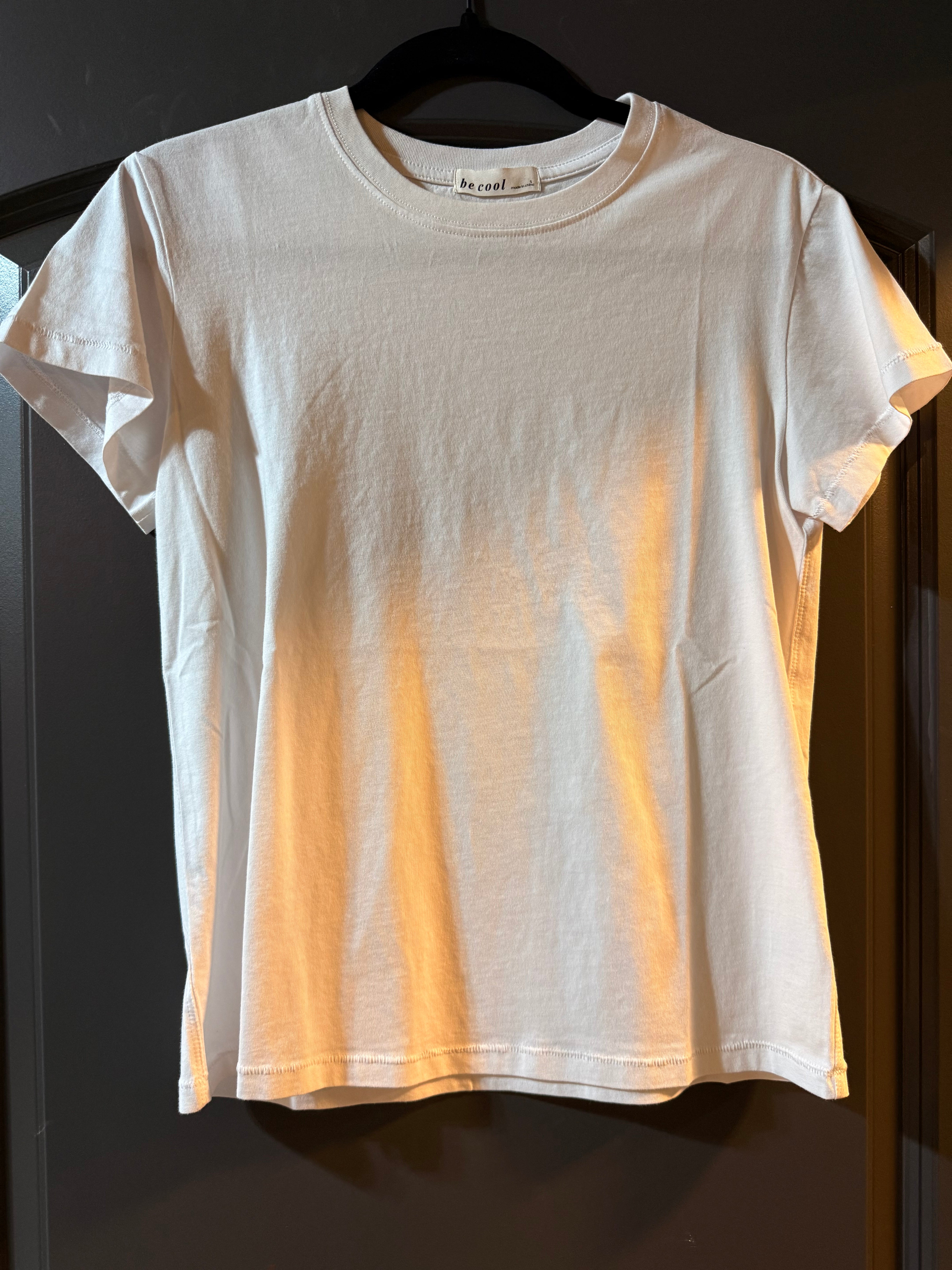 Cotton Jersey Crew Neck Tee