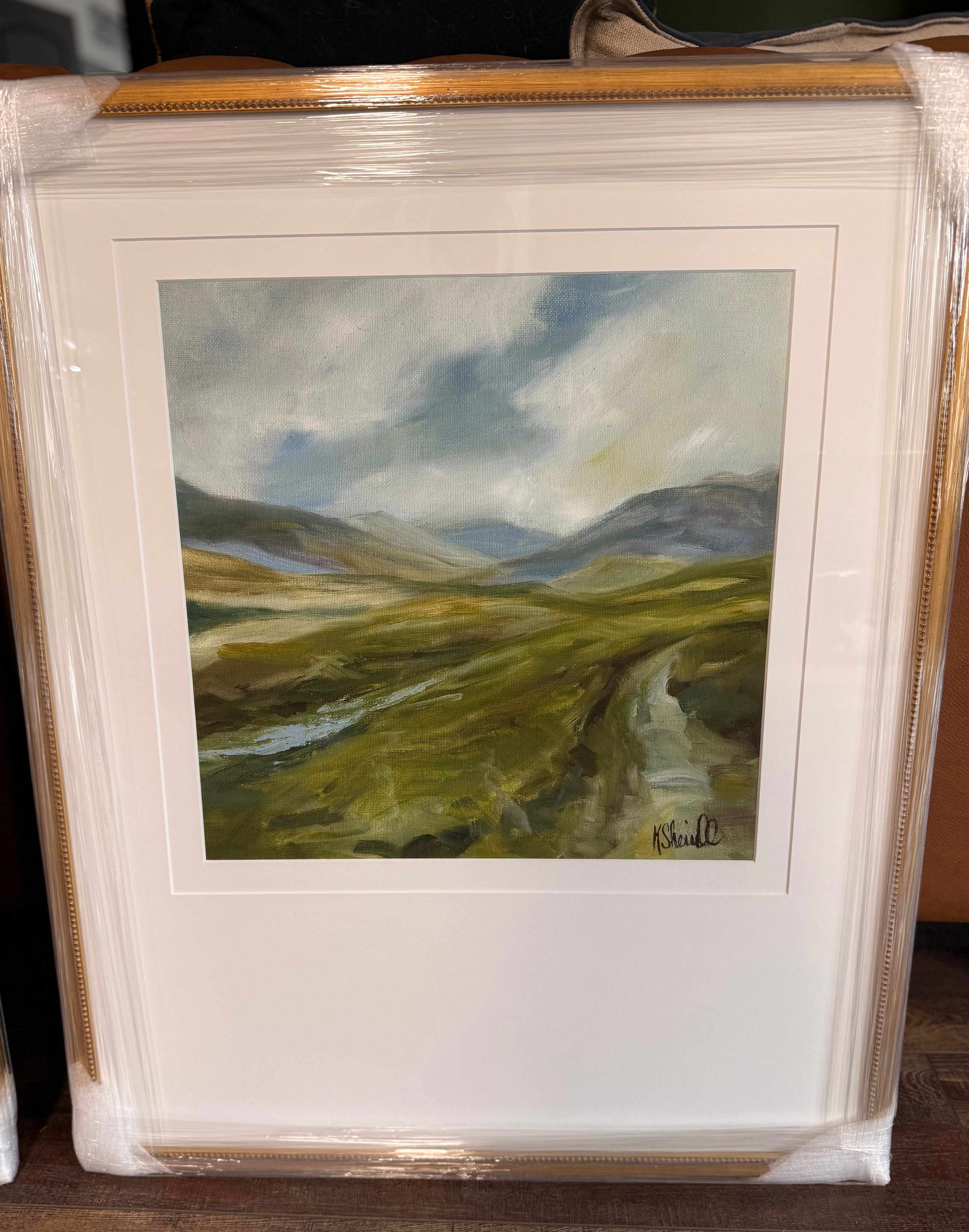 Landscape Print in Gold Frame