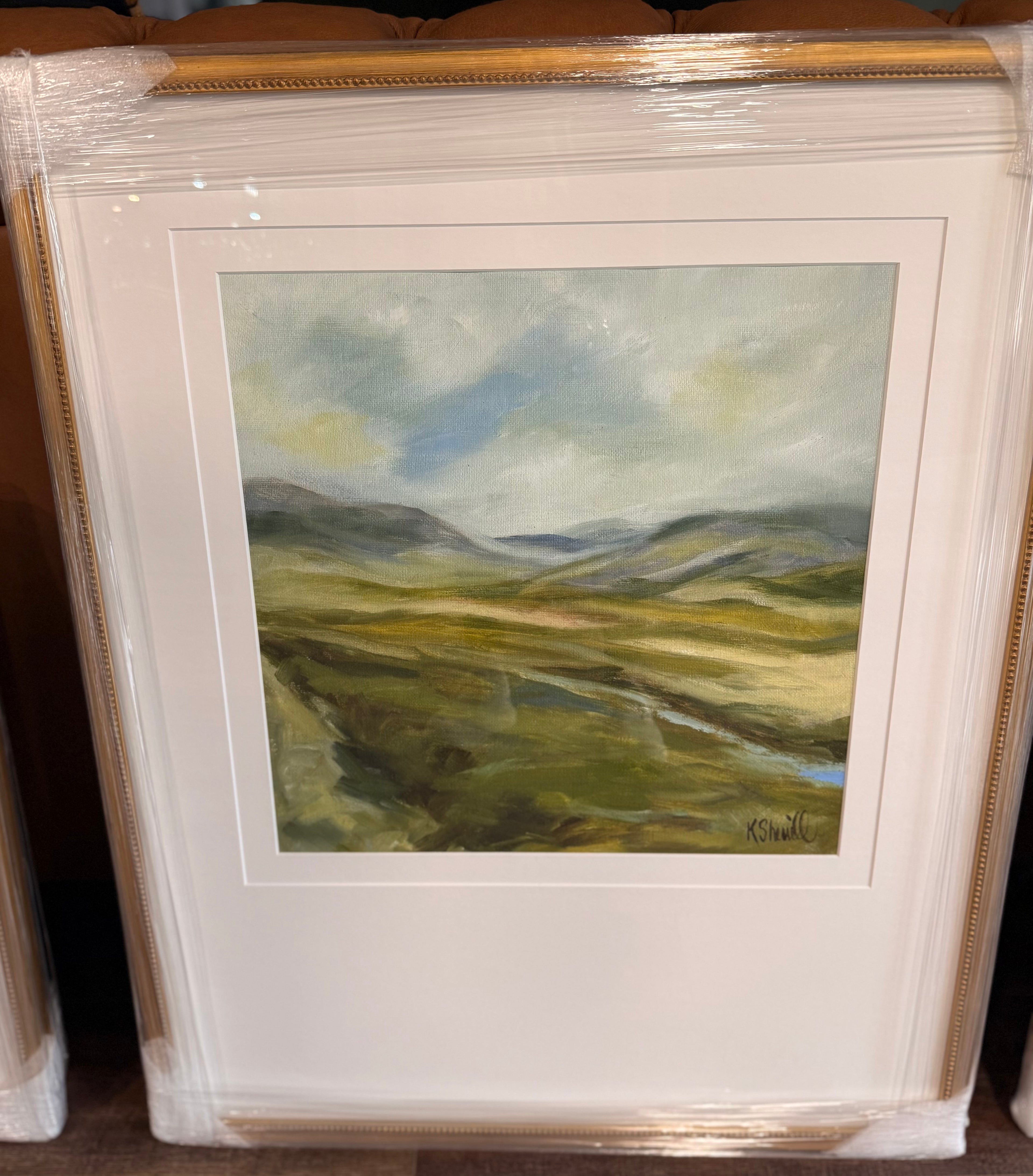 Landscape Print in Gold Frame