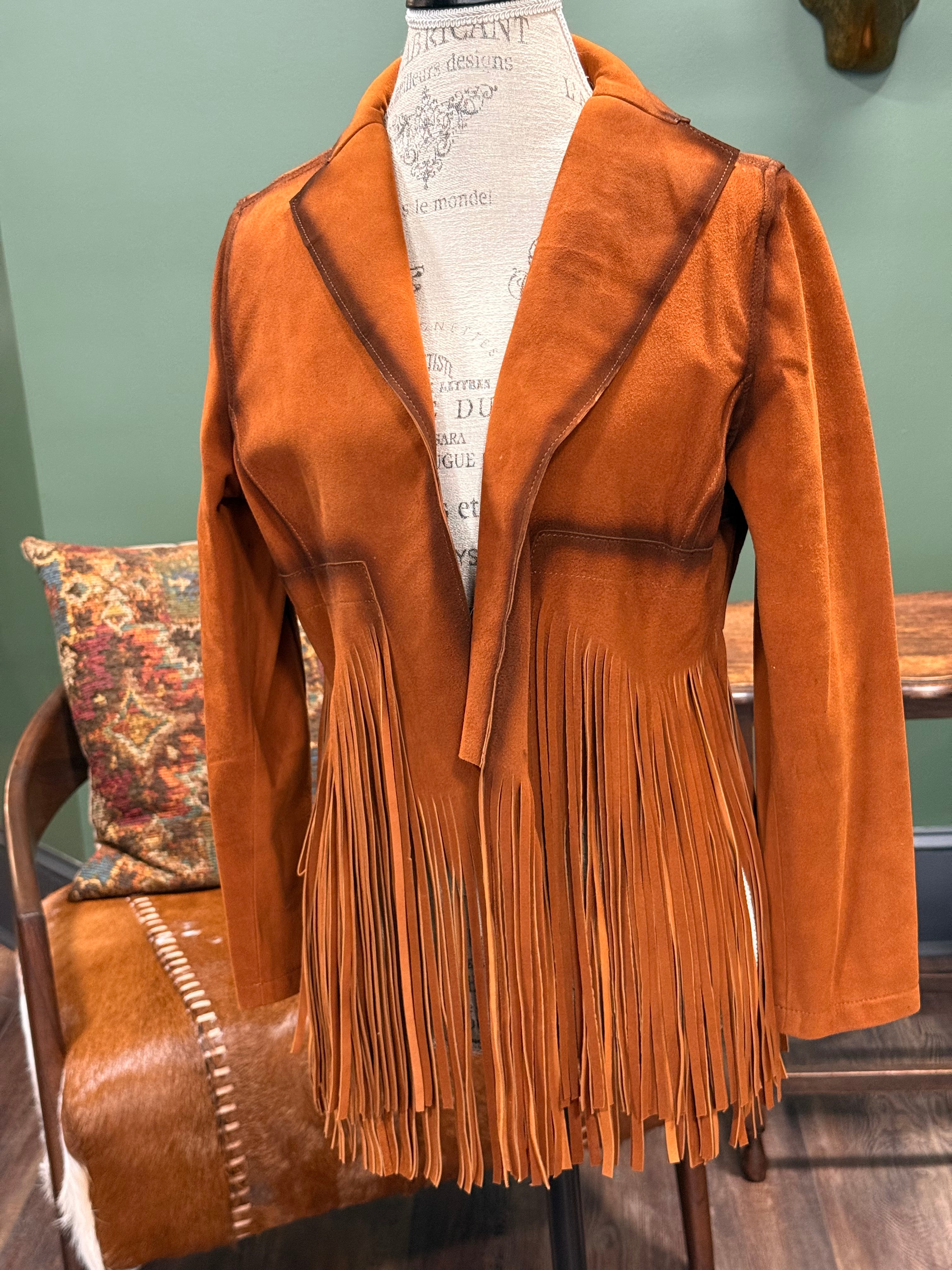 Leather Fringe Jacket