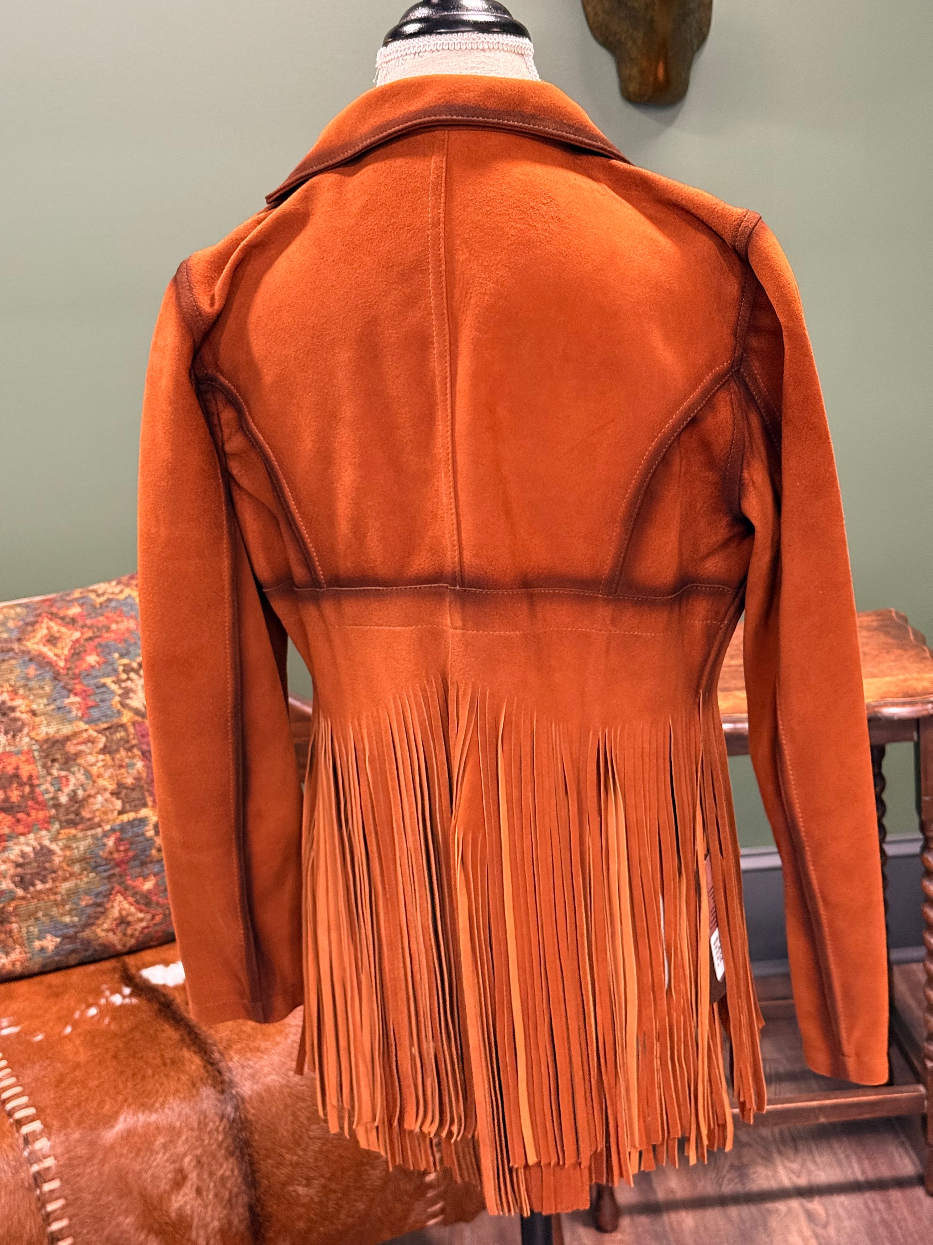 Leather Fringe Jacket