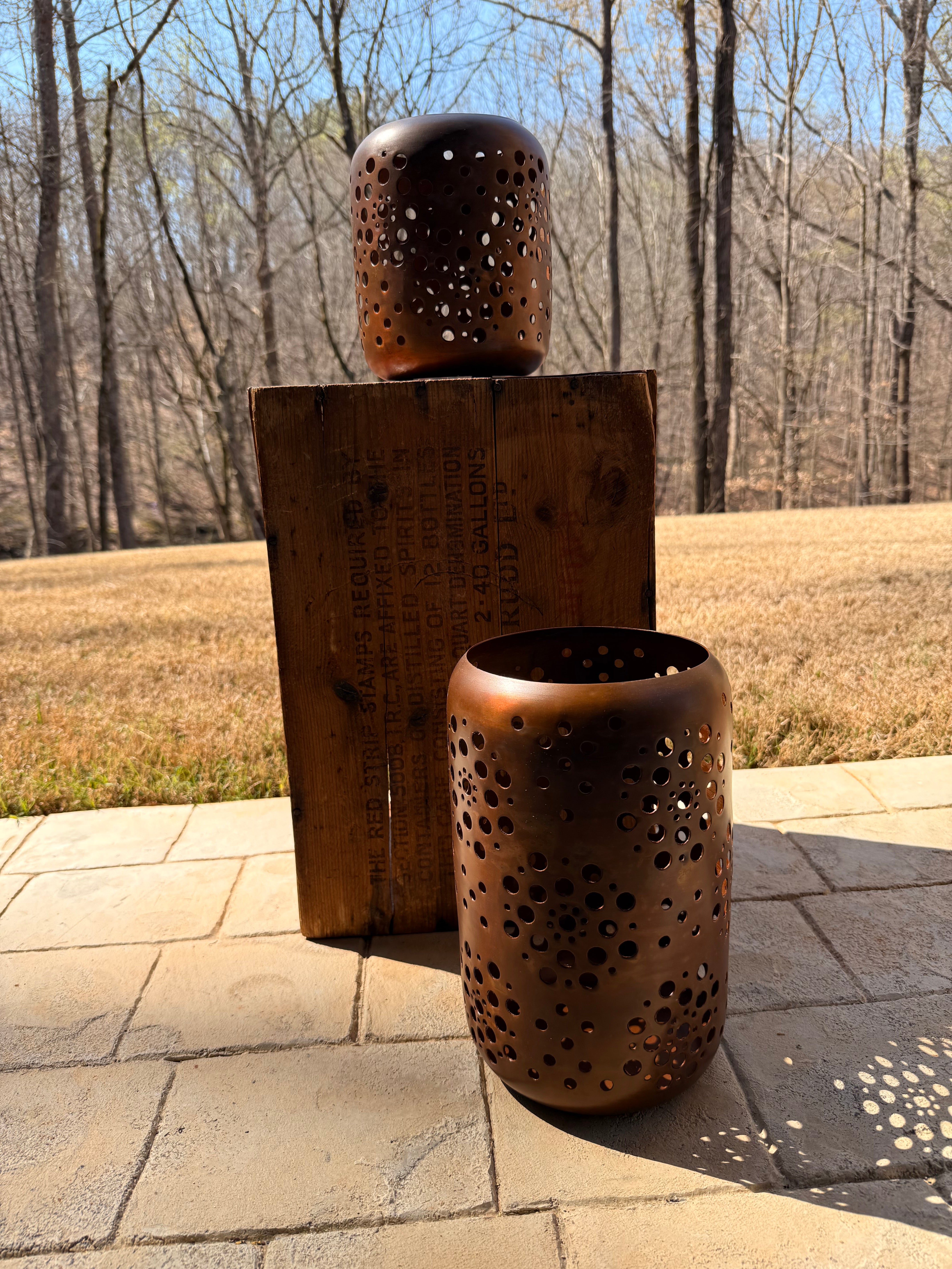 Copper Candle Lantern