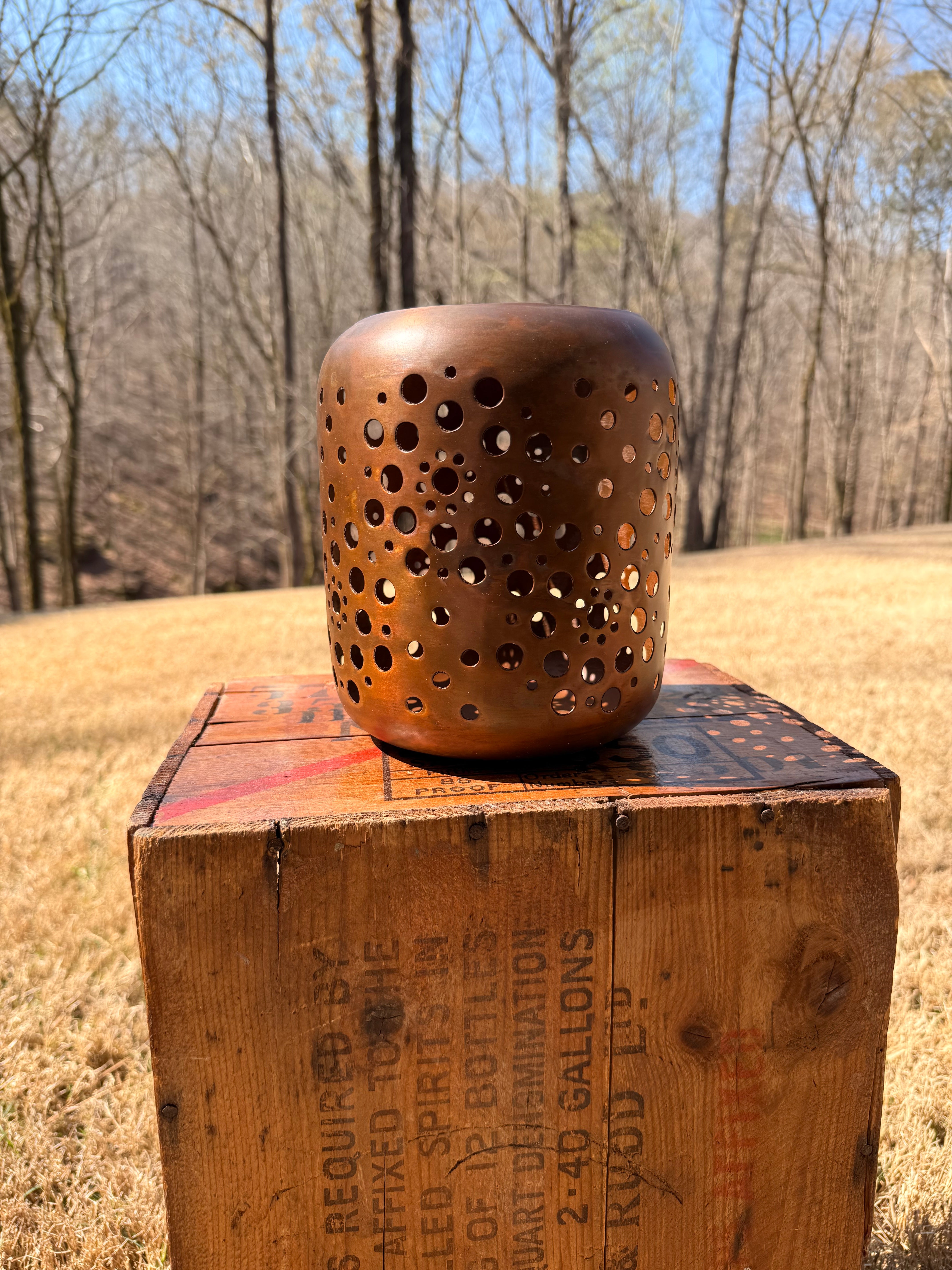 Copper Candle Lantern