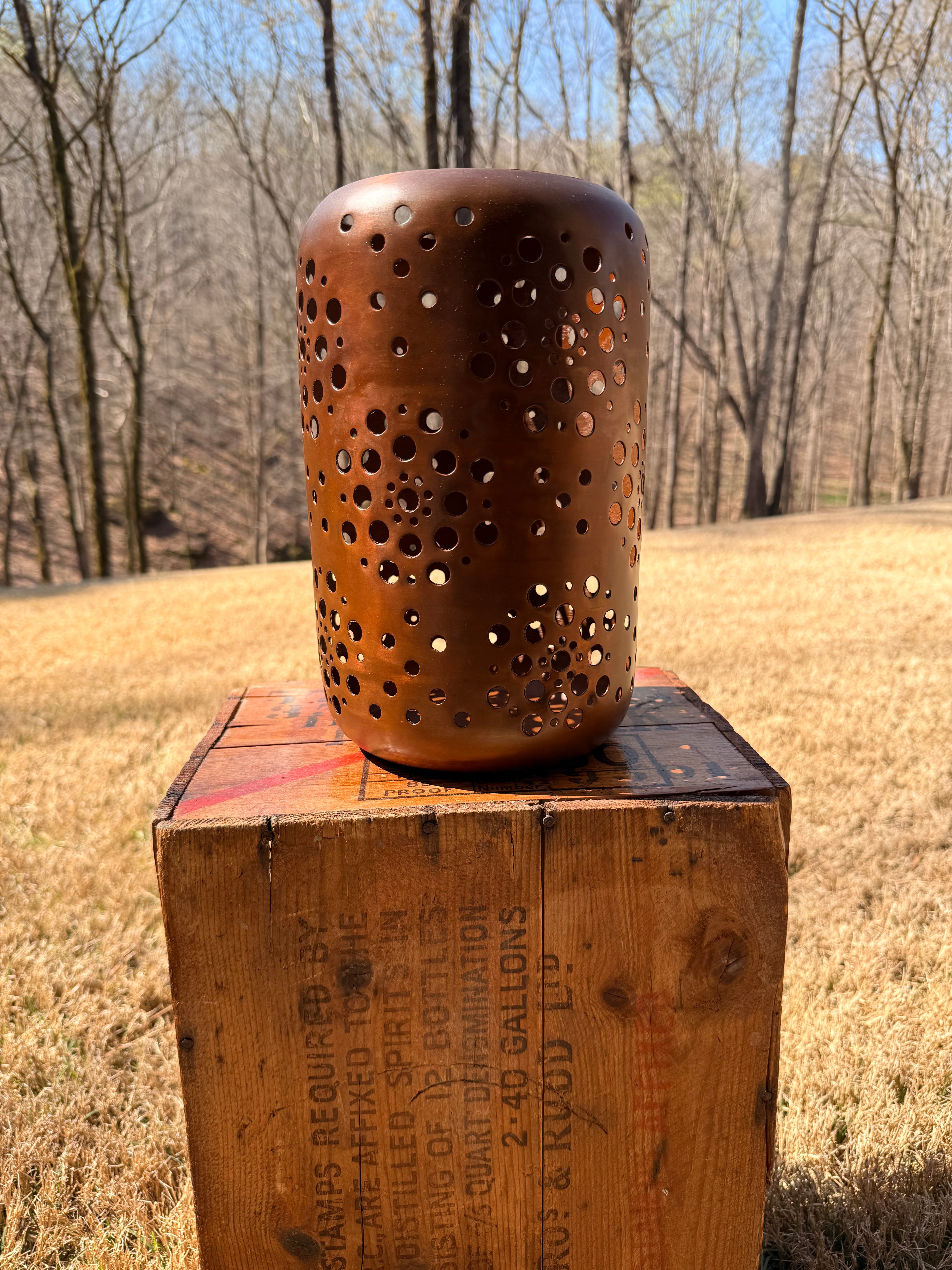 Copper Candle Lantern