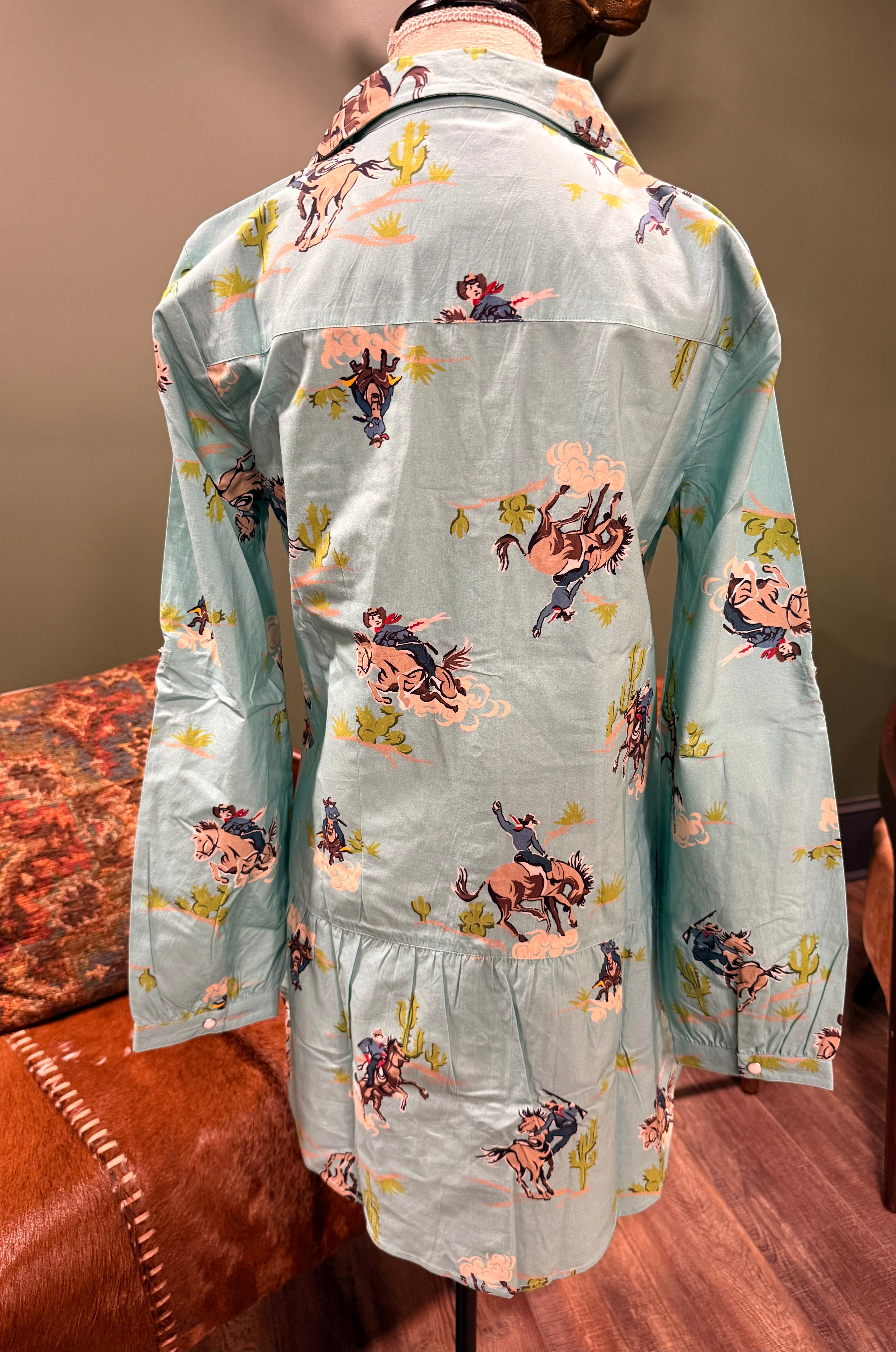 Four Corners Blue Tunic Top