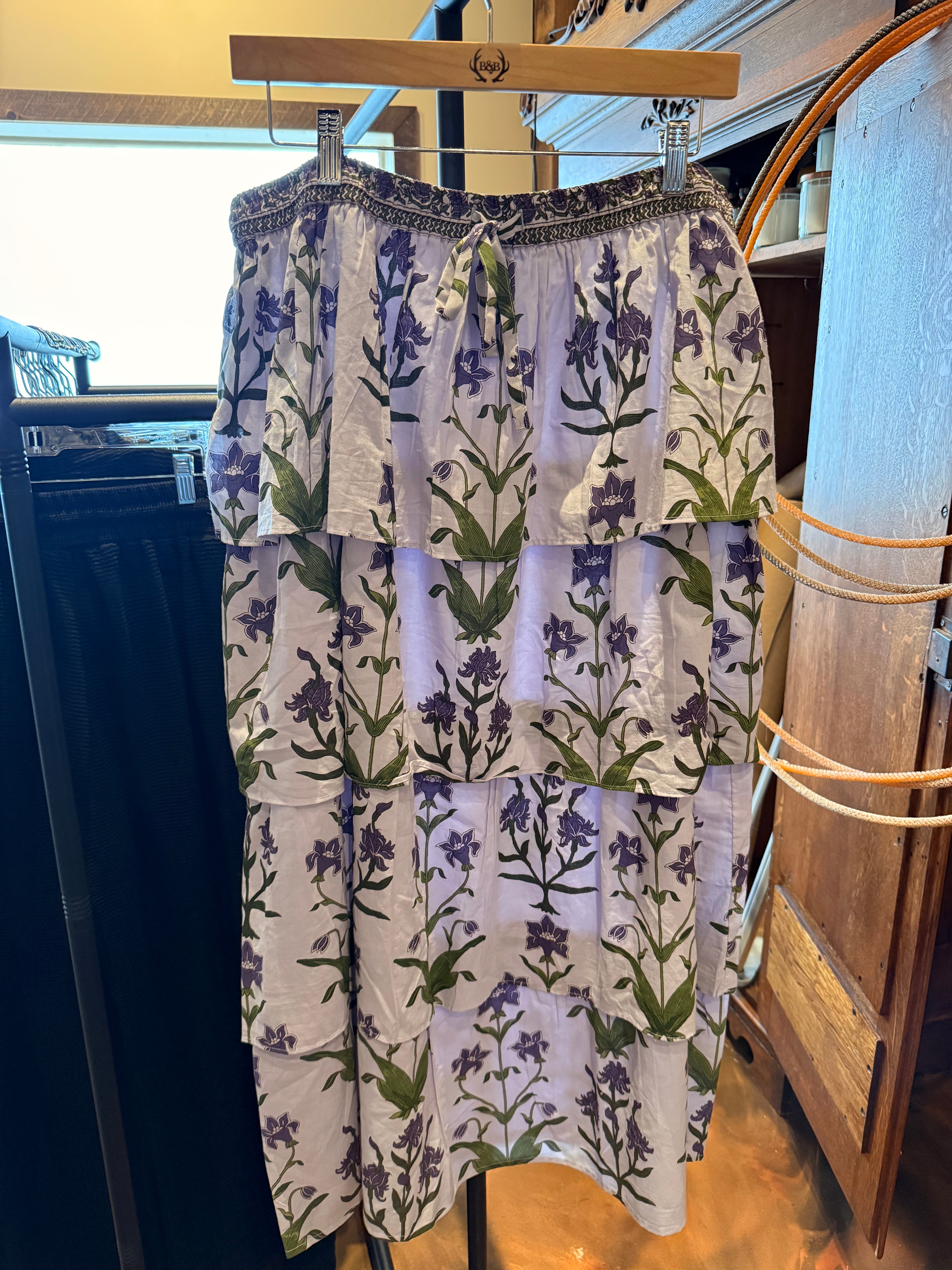 Lilac Iris Maxi Skirt