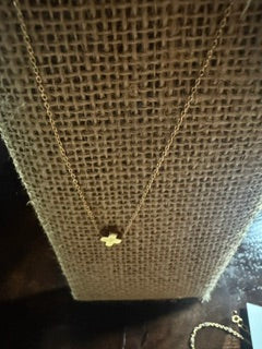 Gold Thin chain with small cross