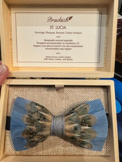 Brackish Bowtie - St. Lucia Blue/Tan