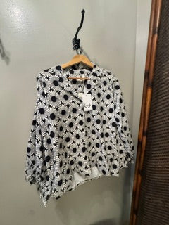 Little Bee's Bohemian Black and White Blouse