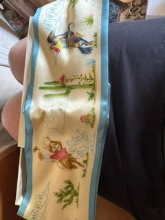 Catherine Cartie Rodeo Cowboy Ribbon Scarf