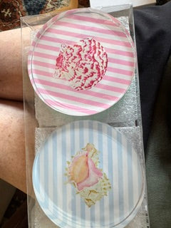 Catherine Cartie Acrylic Color Seashell Coasters