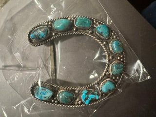 Barbosa Turquoise Horseshoe Belt Buckle