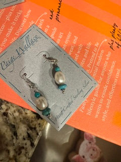Paige Wallace Pearl Drop with Turquoise