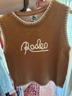 Turquoise Haven Rodeo Brown Vest