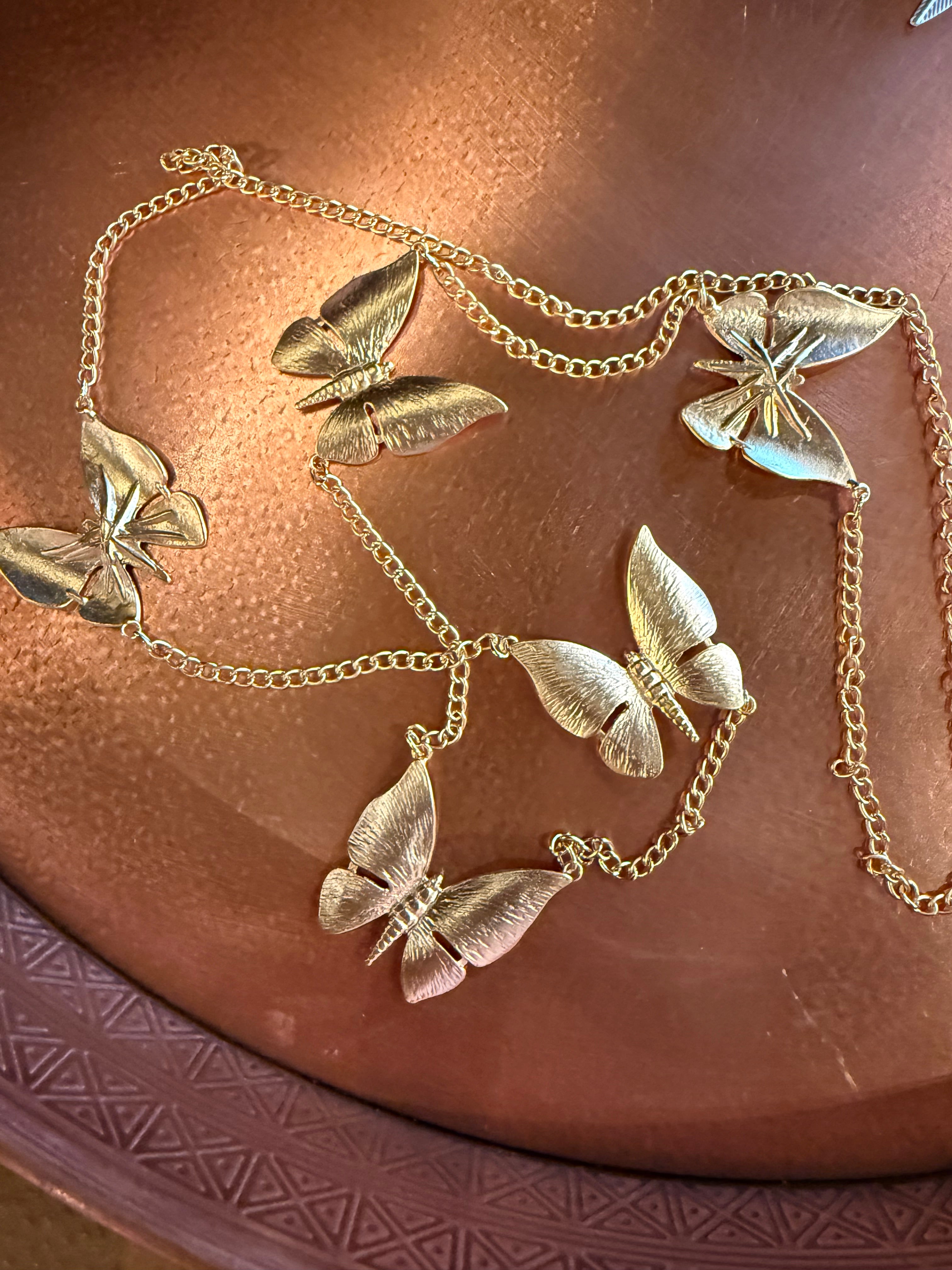 Gold Butterfly Necklace