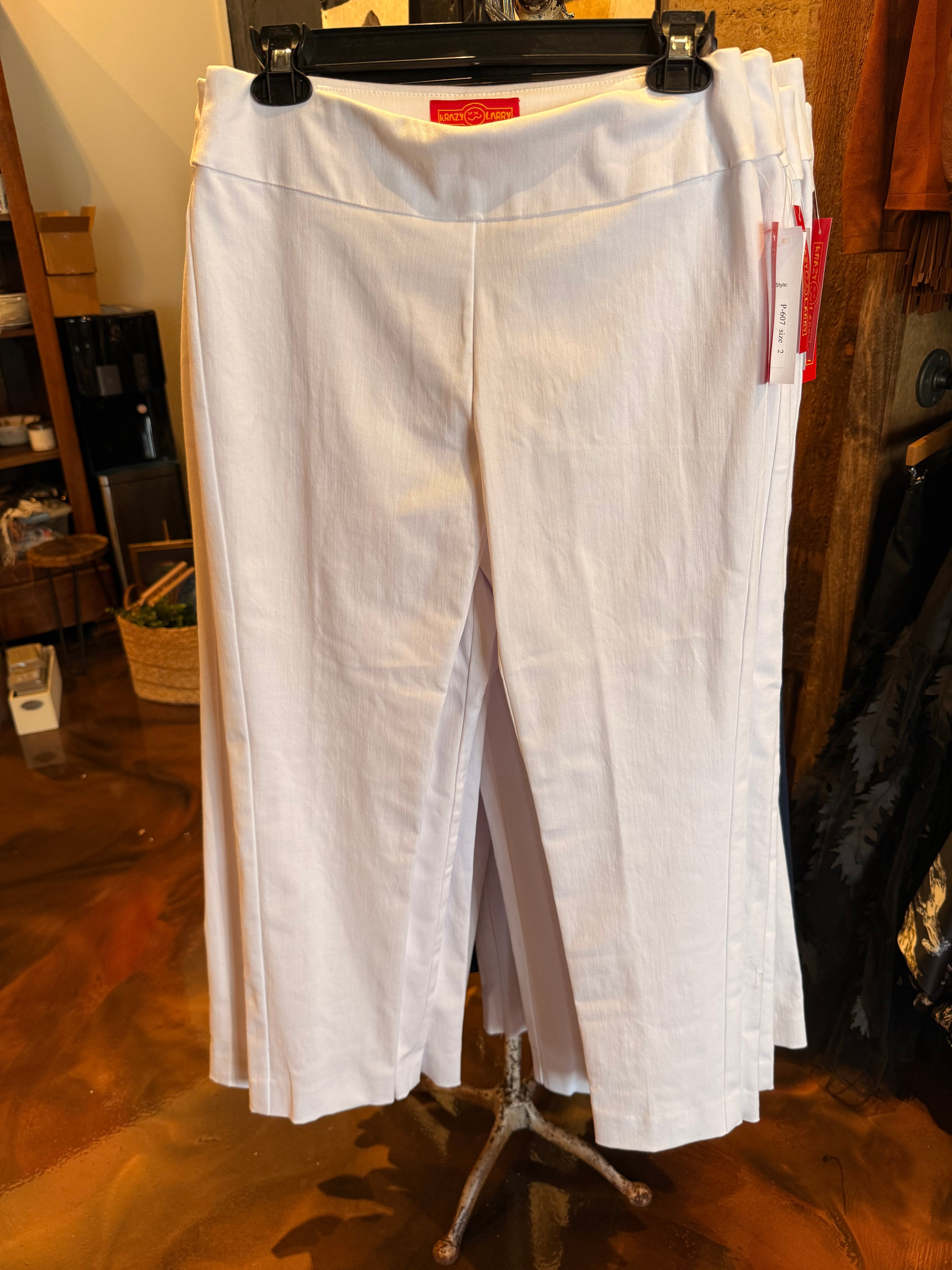 Cropped Classic Style Straight Ankle Pant