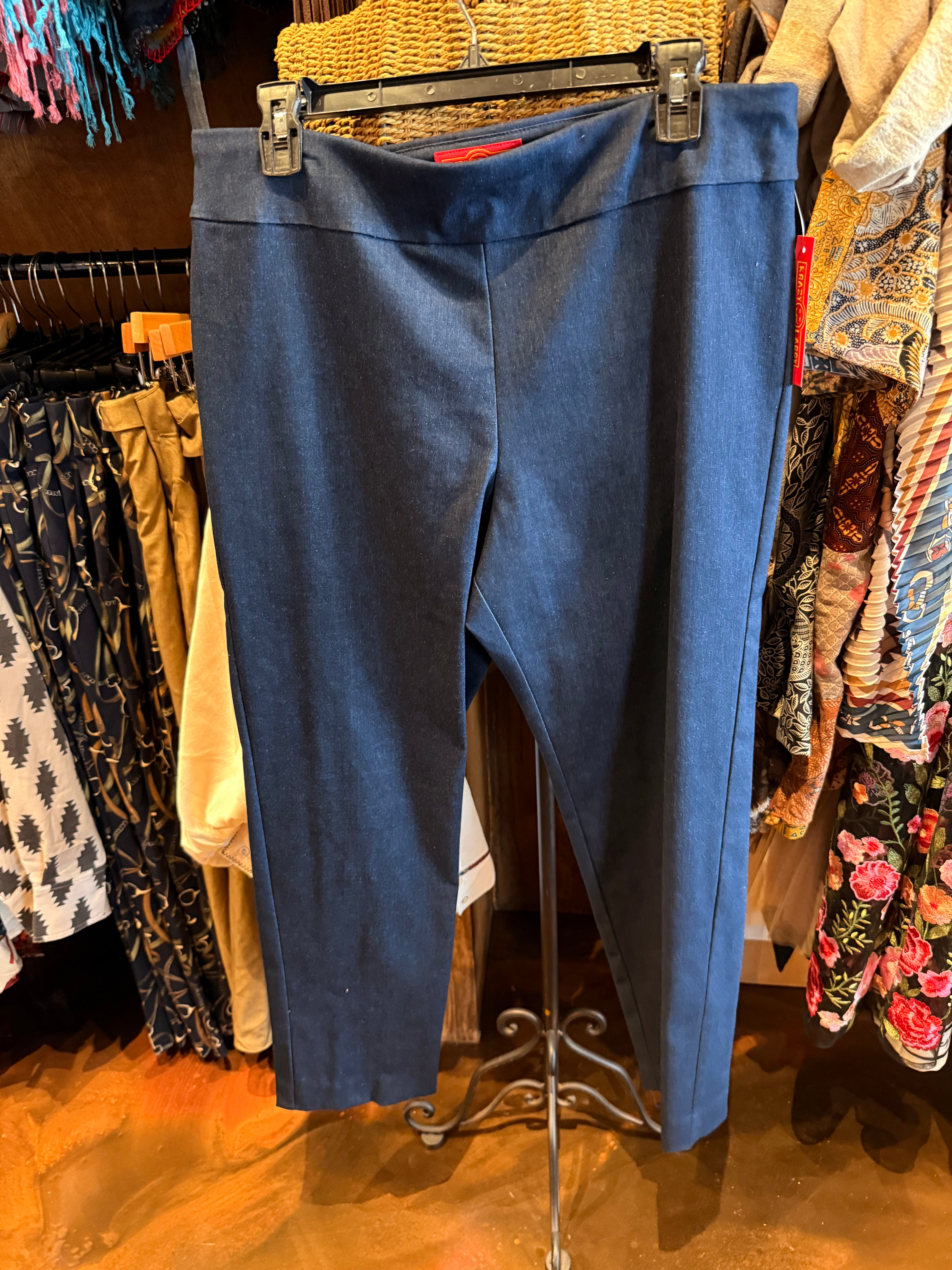 Cropped Classic Style Straight Ankle Pant
