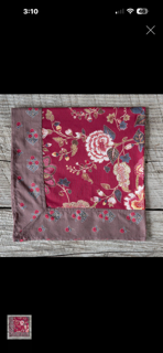 Cotton Voile Napkin, Malamar Red