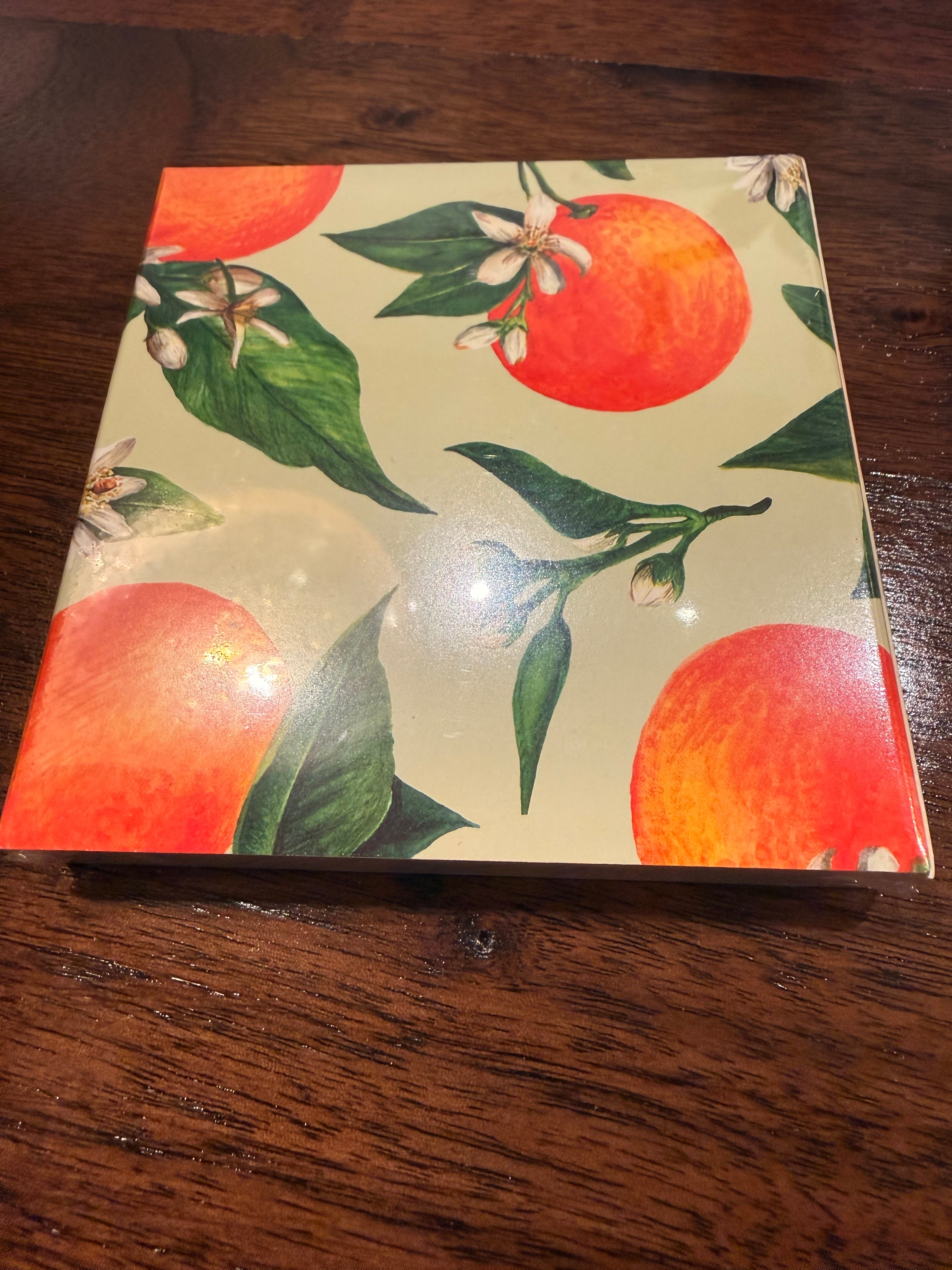 Square Orange Matchbook