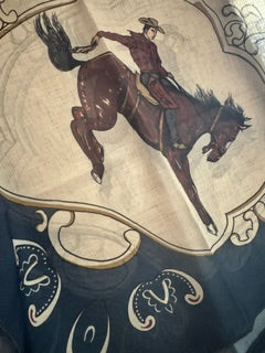 Blue Creme Horse Tasha Polizzi Scarf