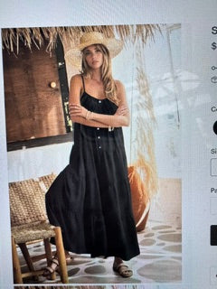 Black Tiered Cami dress