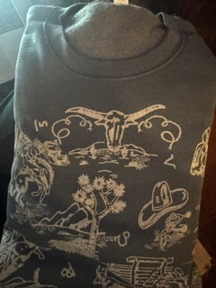 Vintage Navy Rodeo Bandana sweatshirt