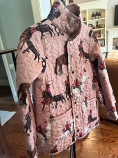 Ida Mae Roselynn Rose Quilted Snap Jacket