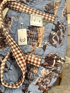 Ida Mae Blaze Chambray Duffle Bag