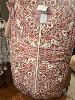 Ida Mae Edera Medallion Sand Fuschsia Garment Bag