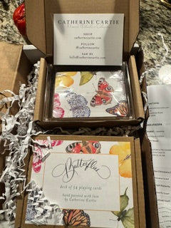 Butterflies - Playing Cards Hand painted