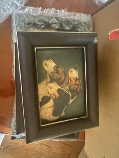 Three English Foxhounds Dogs 5X7