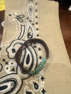 Paige Wallace Leather green turq.