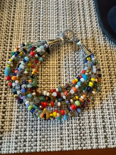 Paige Wallace multi colored beaded bracelet SS