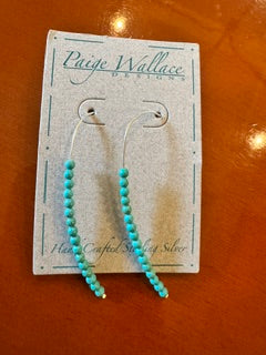 Paige Wallace SS Long loop beaded earring
