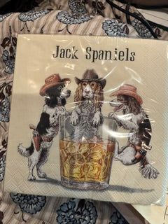 Hester & Cook Jack Spaniels Cocktail Napkins 20ct