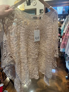 Lace and Crochet Top OSFA