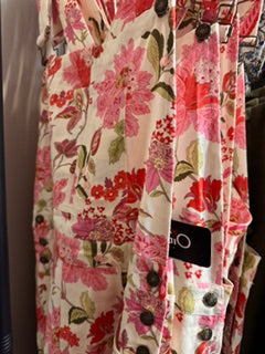 Gigio Printed Barrel Leg Overalls Blush Mix