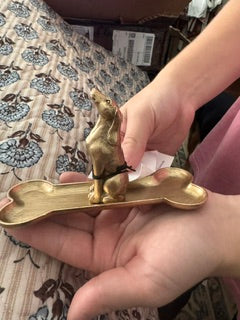 Petit Hound Jewelry, Antiqued Gold
