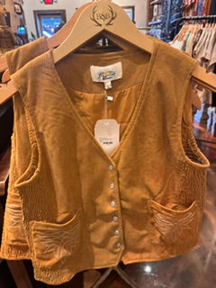 brown corduroy vest