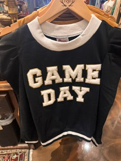 Black Sweatshirt with white color Game Day