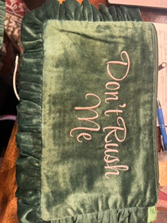 Green Don't Rush Me travel bag